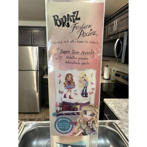 BRATZ Wall Stickers Fashion Pixiez Room Decor Sticker Y2K Reusable Bratz Sticke - Picture 4 of 6